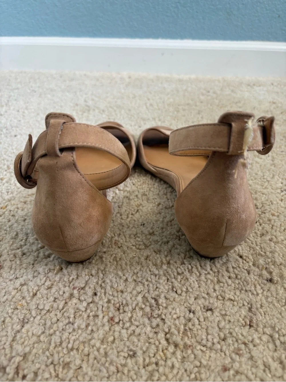 J. Crew Nude Suede Sandals